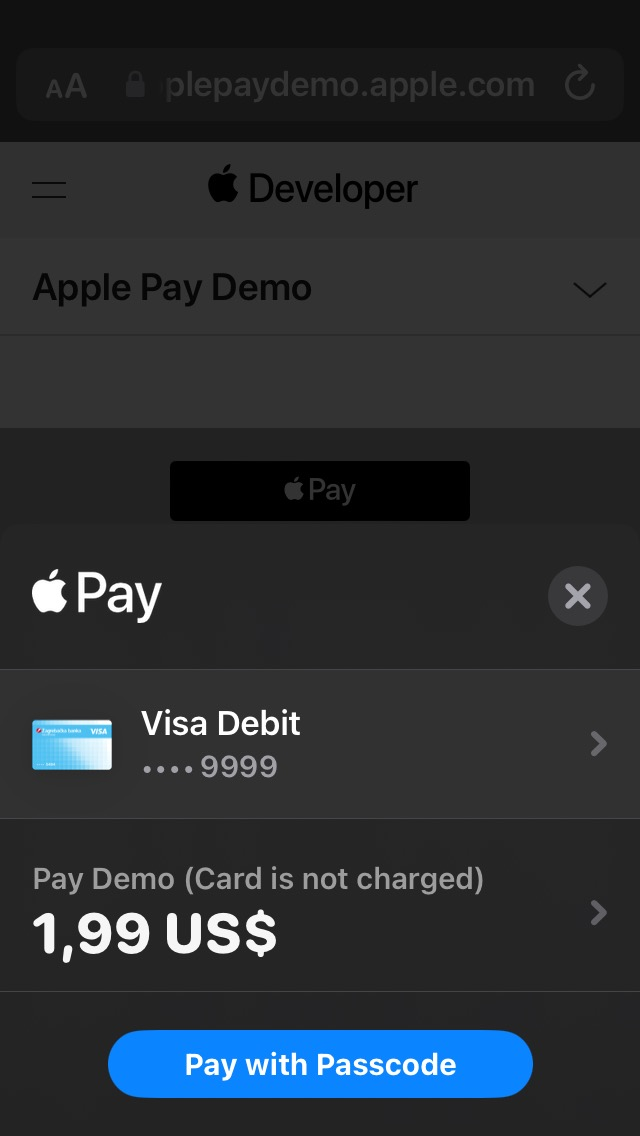 Apple Pay Button