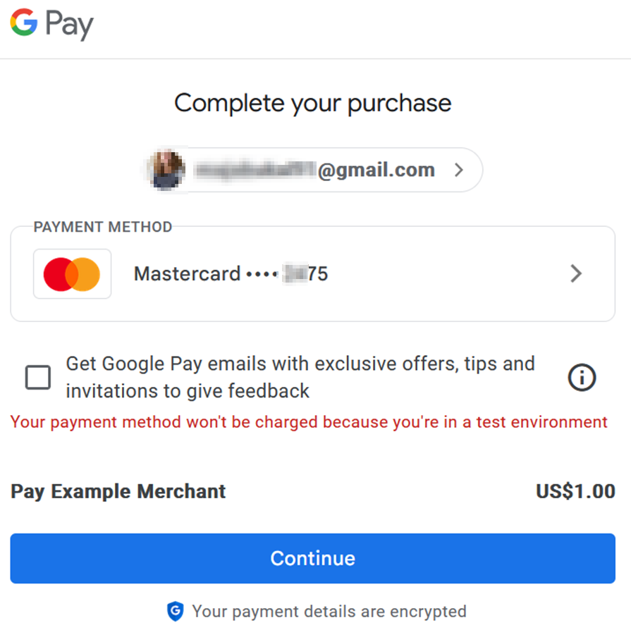 Google Pay - 3DS