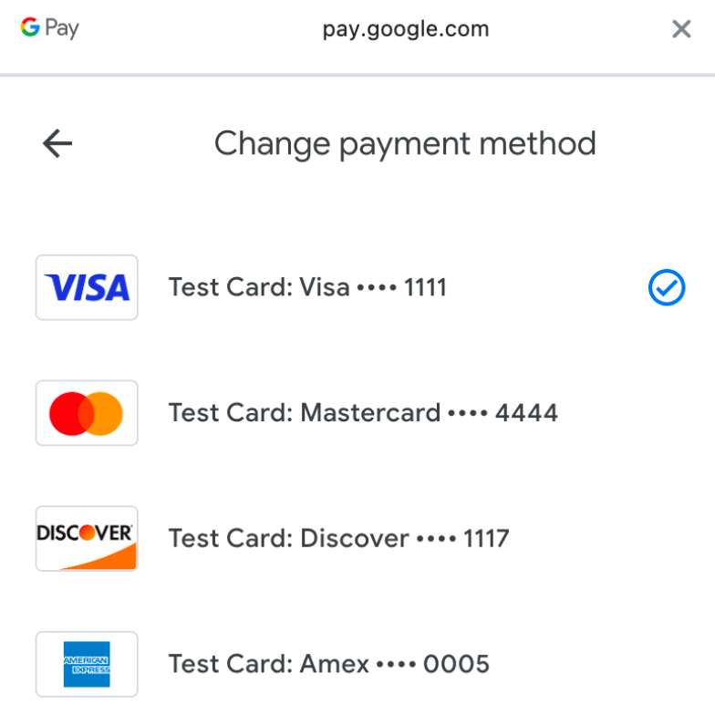 Google Pay - PAN